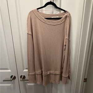 We The Free Textured Waffle Thermal Top